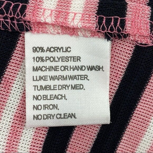 Misook Women's NWT Pink Striped Button Down‎ Long Sleeve Cardigan Sweater XS/C36 - Picture 9 of 10